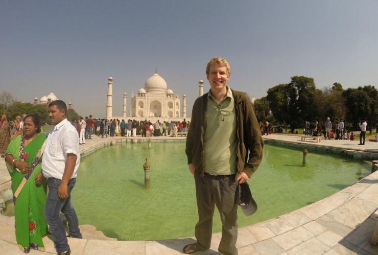 Business Traveler at Taj Mahal Agra India